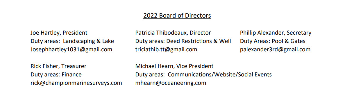 2023 HOA-Board