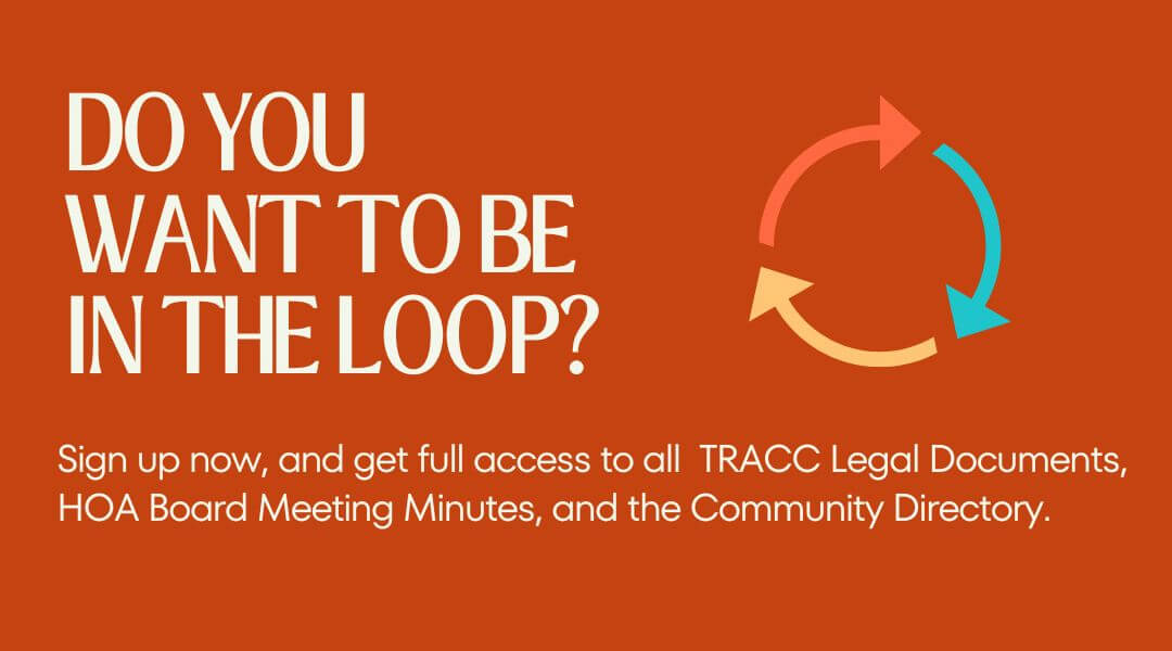 TRACC Website Registration